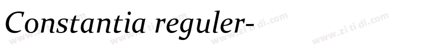 Constantia reguler字体转换 Constantia reguler字体转换